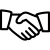 Icône poignée de mains